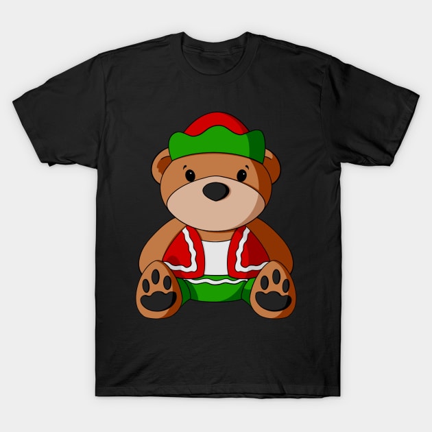 Elf Teddy Bear T-Shirt by Alisha Ober Designs